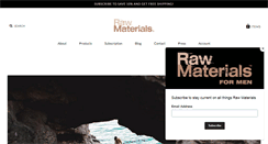 Desktop Screenshot of getrawmaterials.com